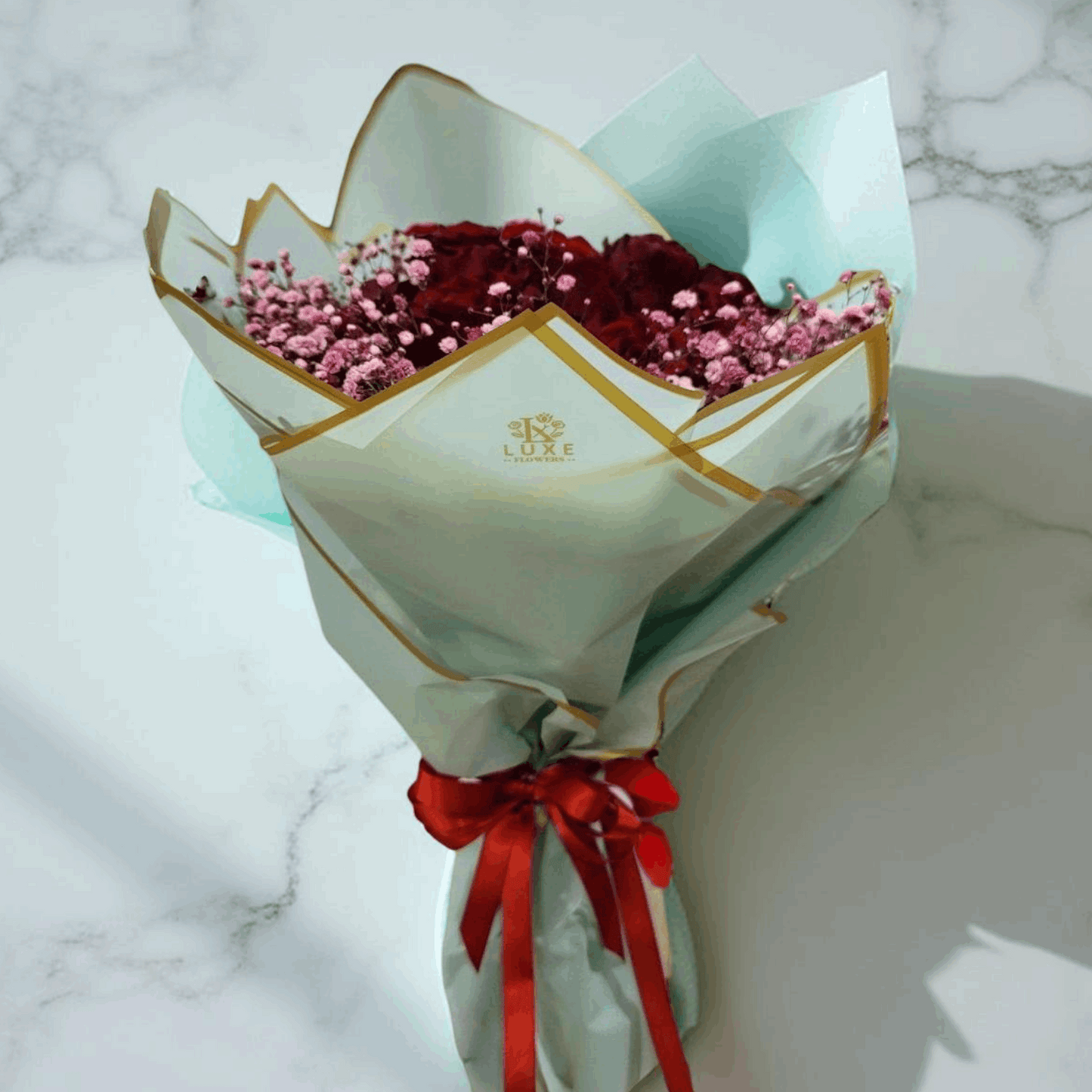 Amour Bloom- Bouquet - Fresh Roses - Red Roses