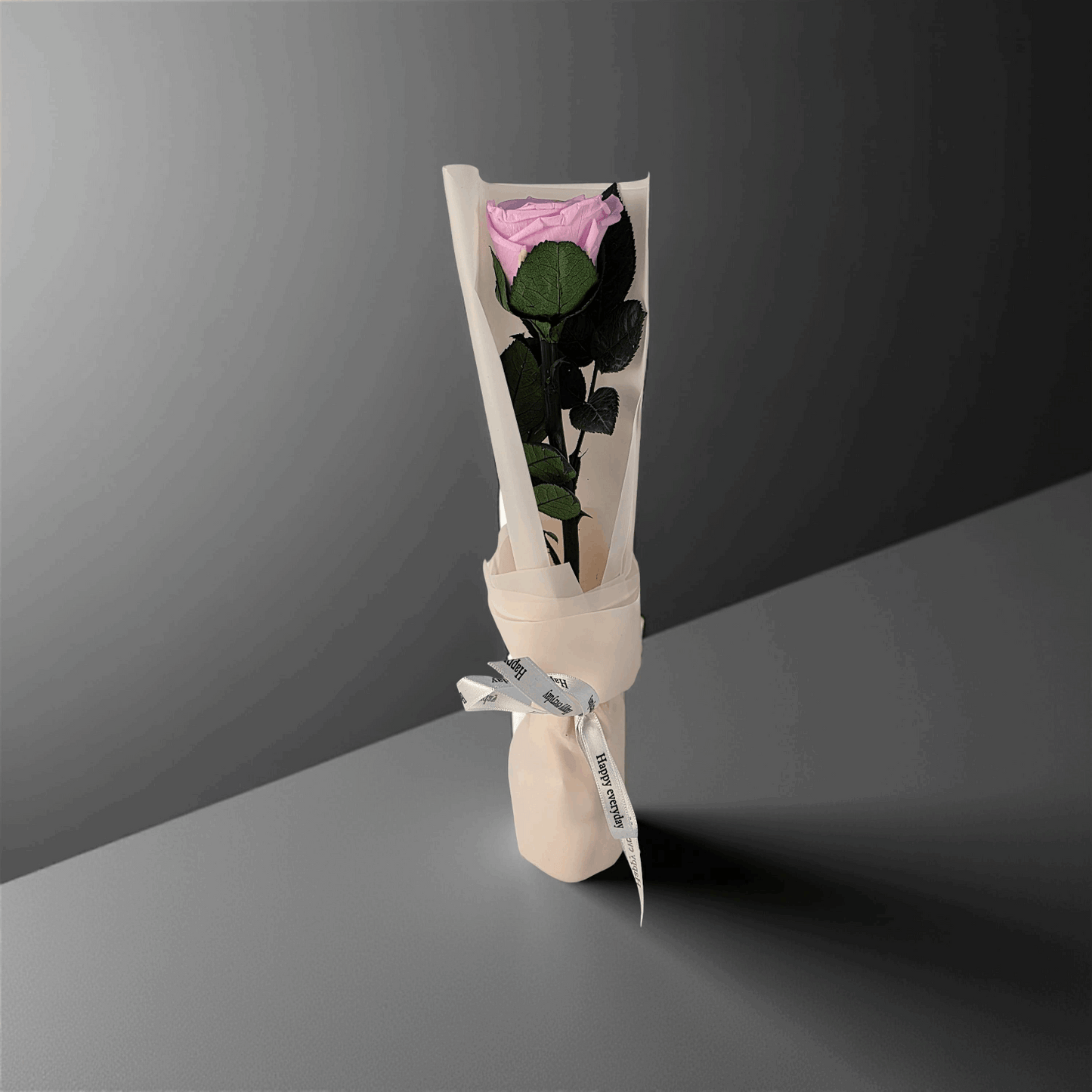 The One Eternal- Preserved Roses- Pink Rose Stem