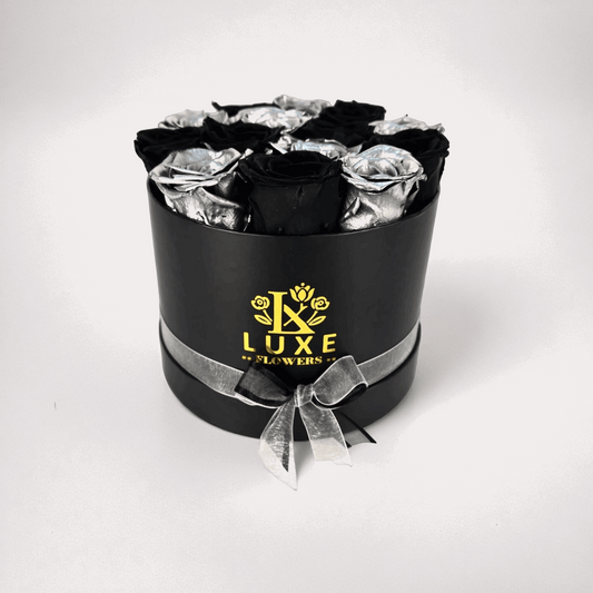 Blush Duo (Small Round-Mix) - Preserved Roses - Flowers Last Three Years