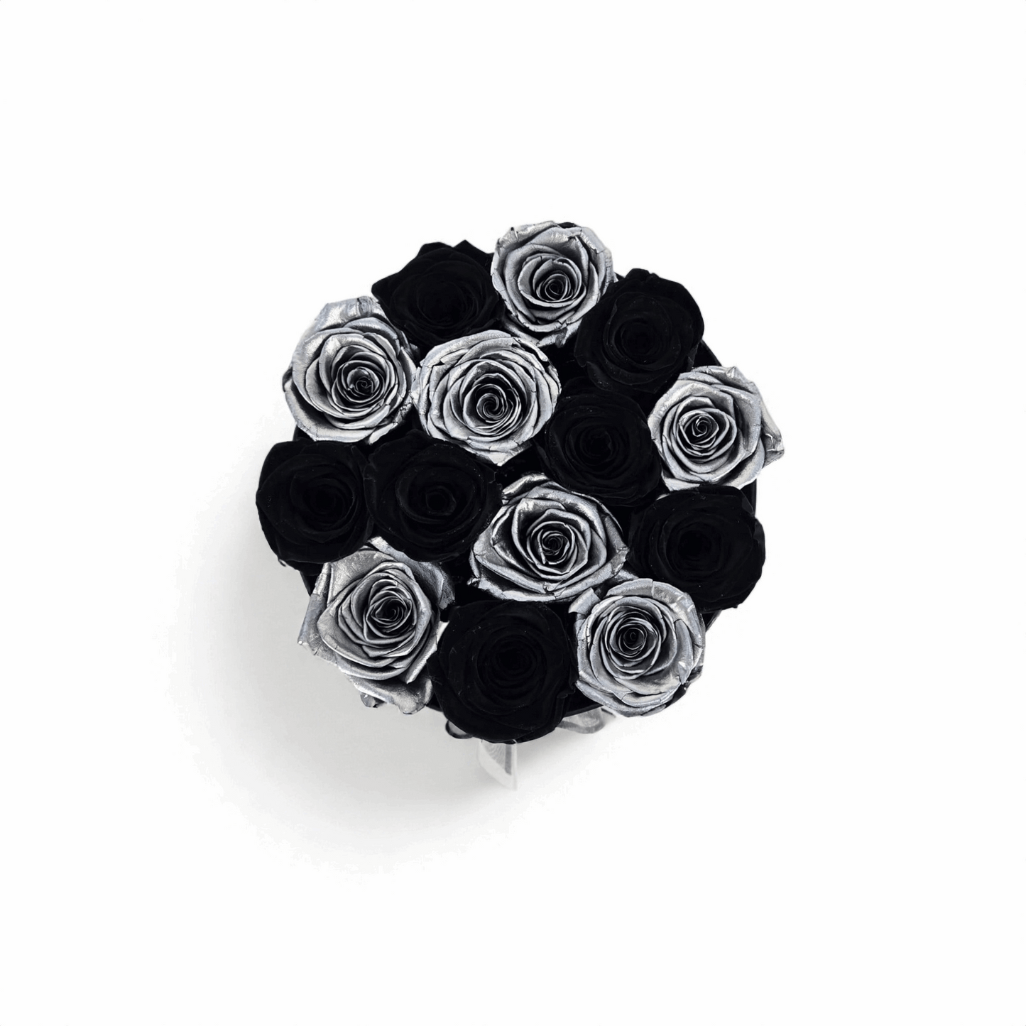 Blush Duo (Small Round-Mix) - Preserved Roses - Flowers Last Three Years