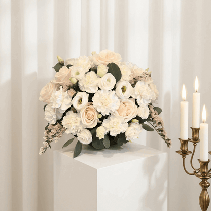 Silent Bloom - Basket Arrangement - Fresh Flower - Flowers Last Ten Days