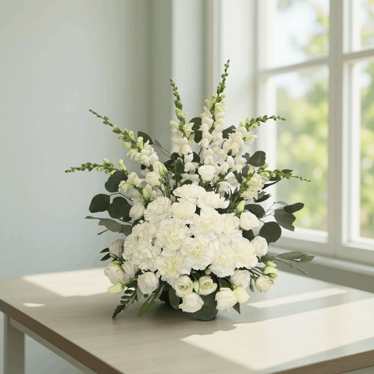 Luna Bloom - Basket Arrangement - Fresh Flower - Flowers Last Ten Days
