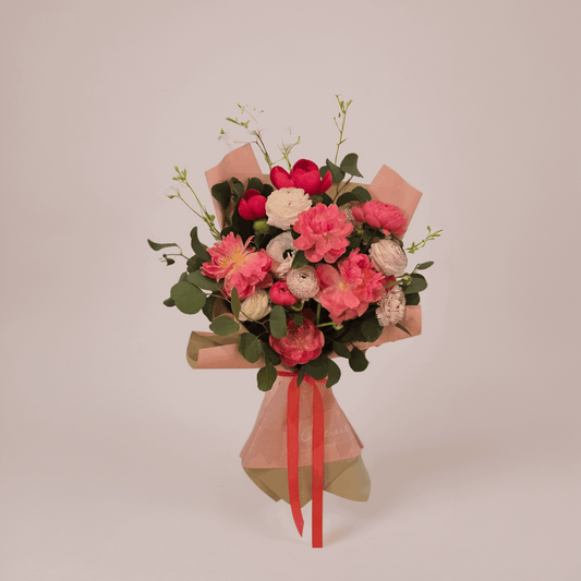 Peony Bloom- Bouquet - Fresh Mix - Flowers Last Ten Days