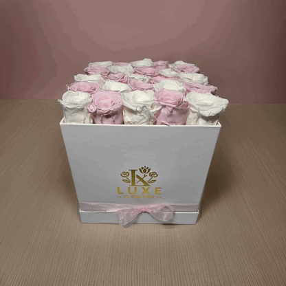 Timeless Twilight (Medium Square) - Preserved Roses - Flowers Last Three Years