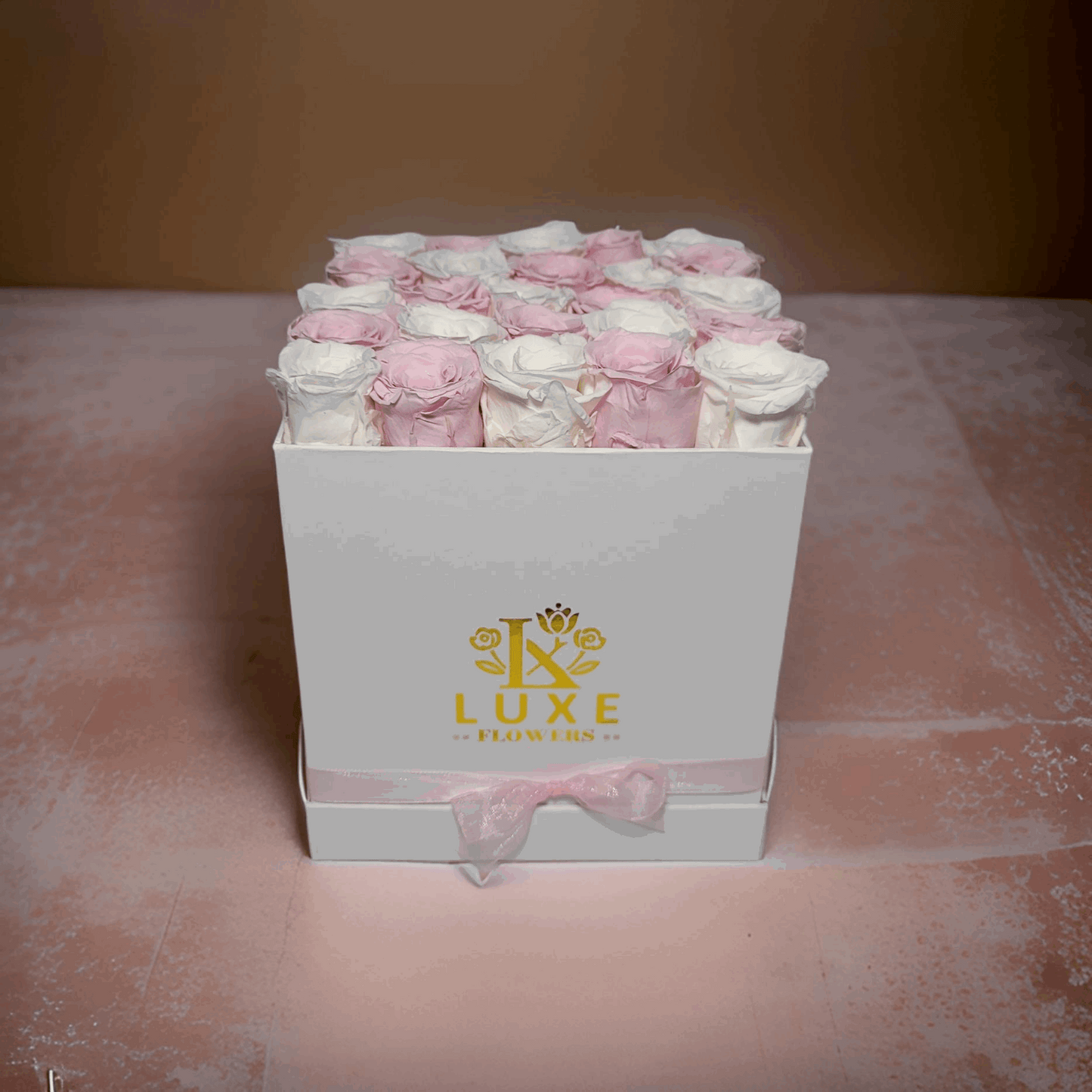 Timeless Twilight (Medium Square) - Preserved Roses - Flowers Last Three Years