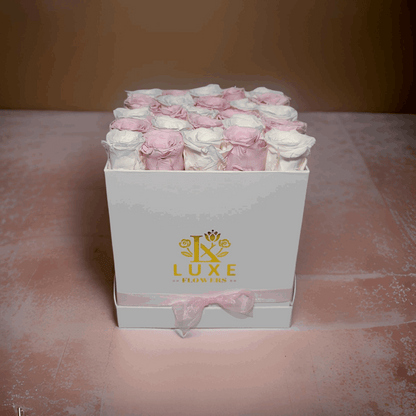 Timeless Twilight (Medium Square) - Preserved Roses - Flowers Last Three Years