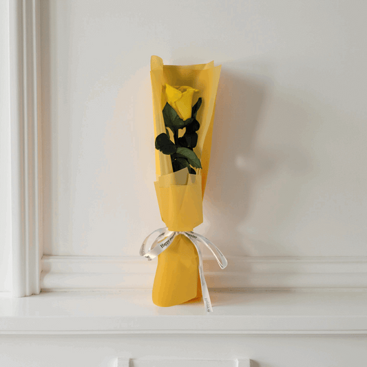 The One Eternal- Preserved Roses- Yellow Rose Stem