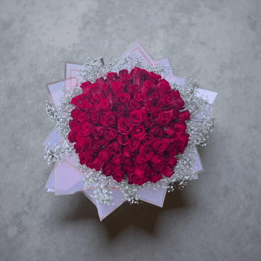 Amour Bloom- Bouquet - Fresh Roses - Flowers Last Ten Days
