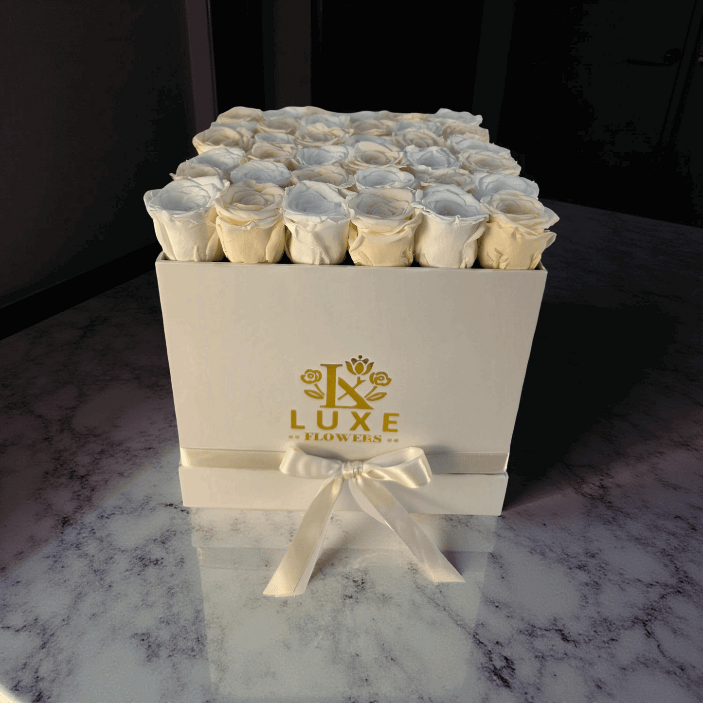 Pearl Passion (Large Square) - Preserved Roses - Flowers Last Three Years