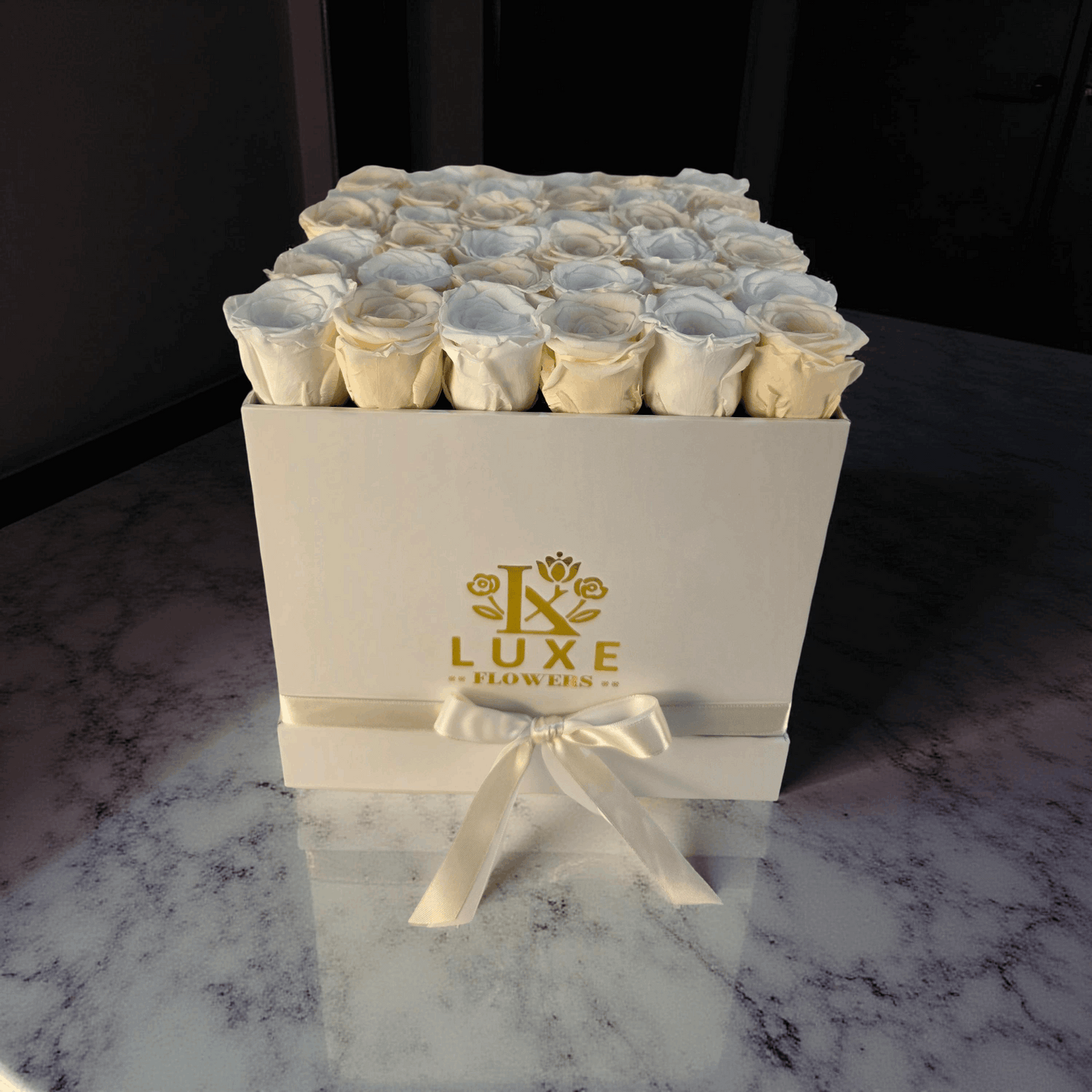 Pearl Passion (Large Square) - Preserved Roses - Flowers Last Three Years