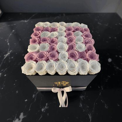 Pearl Passion (Large Square) - Preserved Roses - Flowers Last Three Years